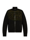 K Ralus Logo Print Zip Up Jacket Black - DIESEL - BALAAN 2