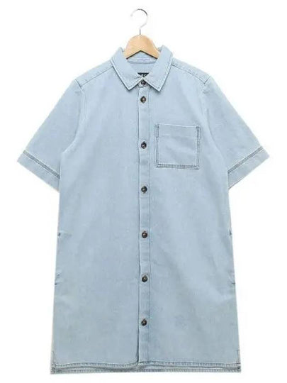 Lopez Denim Short Dress Light Blue - A.P.C. - BALAAN 2