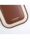 TB Logo Canvas Leather Phone Holder Mini Bag White - BURBERRY - BALAAN 4