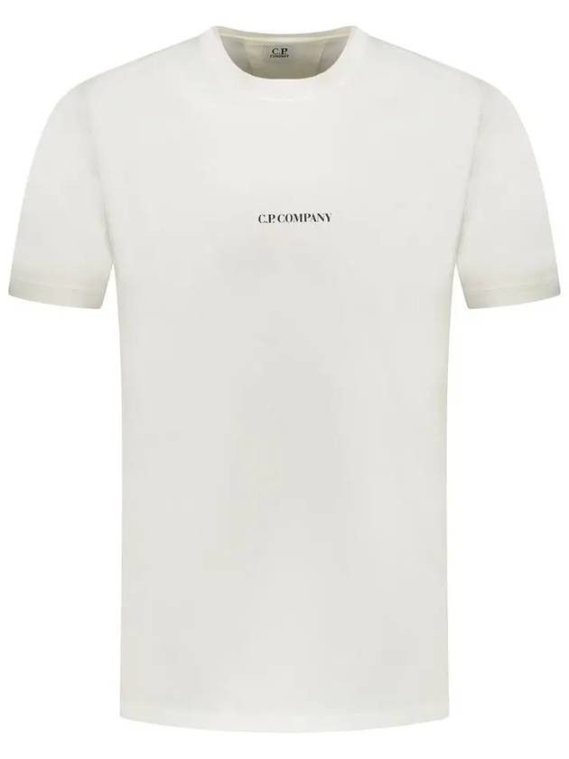 Small Logo Short Sleeve T-Shirt White - CP COMPANY - BALAAN 3