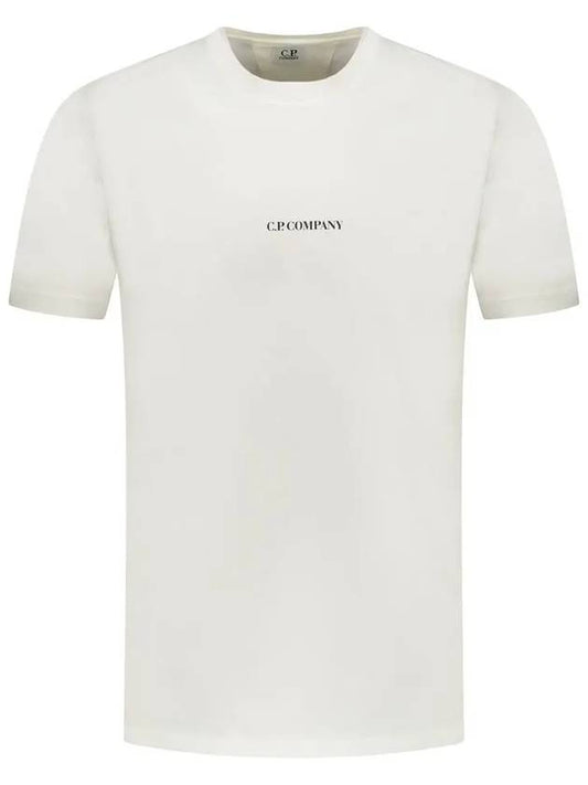 Small Logo Short Sleeve T-Shirt White - CP COMPANY - BALAAN 2