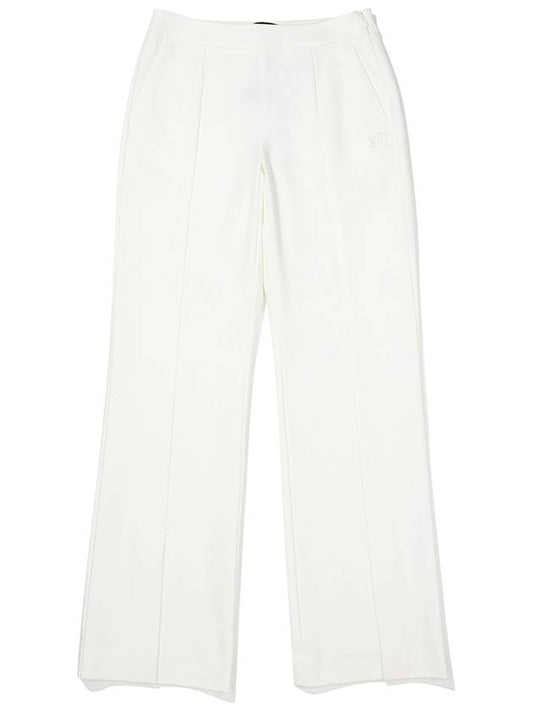 Front slit basic bootcut pants IVORY WOMAN - MALBON GOLF - BALAAN 1