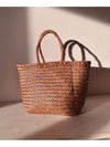 Grace Small Leather Basket Tote Bag Tan - DRAGON DIFFUSION - BALAAN 6