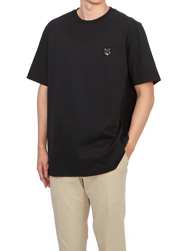 Bold Fox Head Patch Comfort Short Sleeve T-Shirt Black - MAISON KITSUNE - BALAAN 5