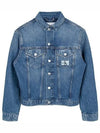 Blue monologo denim jacket J20J221261 1A4 - CALVIN KLEIN - BALAAN 5