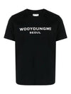 Front Seoul Logo Short Sleeve T-Shirt Black - WOOYOUNGMI - BALAAN 3