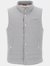 Quilting Nylon Down Vest Grey - BRUNELLO CUCINELLI - BALAAN 2