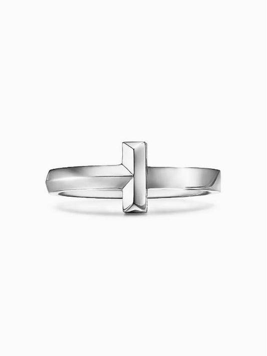 Tiffany Tiffany T1 Ring White Gold Ring Women Men - TIFFANY & CO. - BALAAN 2