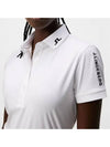 Women's Tour Tech Golf Polo White - J.LINDEBERG - BALAAN 4