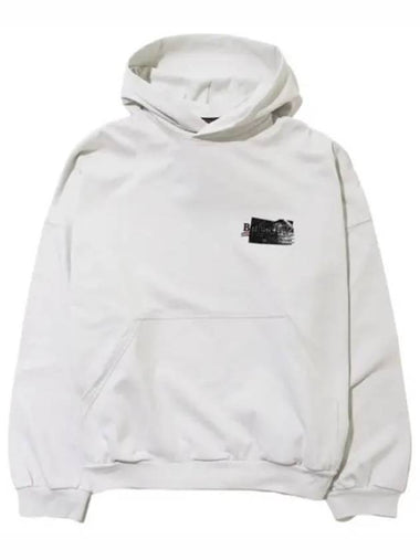 logo tape hooded sweatshirt - BALENCIAGA - BALAAN 1