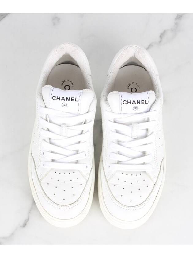 Nell back logo shearling sneakers 39 260 - CHANEL - BALAAN 9