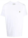 ORB Logo Cotton Short Sleeve T-Shirt White - VIVIENNE WESTWOOD - BALAAN 2