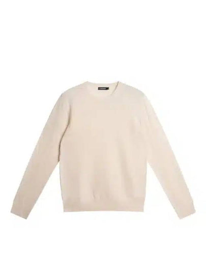 Lyle Light Merino Wool Knit Top Cloud White - J.LINDEBERG - BALAAN 2