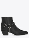 Wyatt Studded Harness Chelsea Boots Black - SAINT LAURENT - BALAAN 3