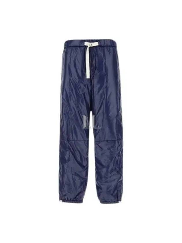 Drawstring Nylon Straight Pants Navy - JIL SANDER - BALAAN 2