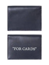 Logo Leather Half Wallet Black - OFF WHITE - BALAAN 3