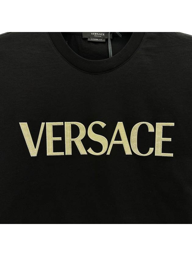 logo overfit short sleeve tshirt 1008466 - VERSACE - BALAAN 3