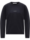 Mini Logo Crew Neck Sweatshirt Black - ACNE STUDIOS - BALAAN 1