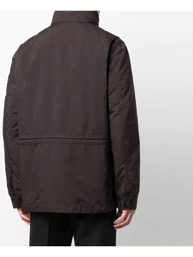 Wappen David TC Zip-Up Jacket Brown - STONE ISLAND - BALAAN 4