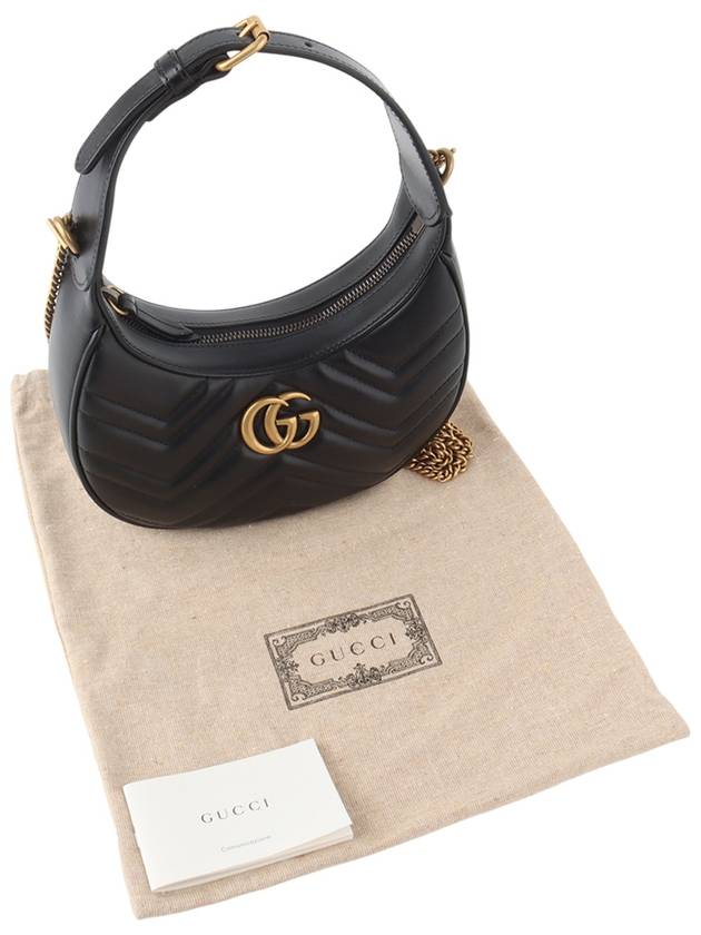 699514 GG Marmont Half Moon Hobo Mini Shoulder Bag 34222K 1 - GUCCI - BALAAN 8