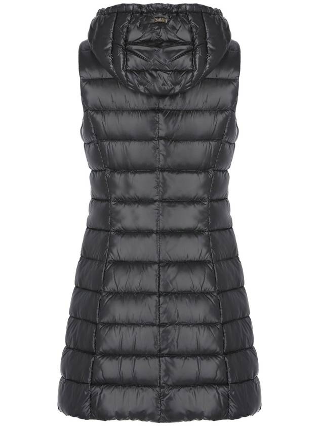 Serena Hooded Down Vest Black - HERNO - BALAAN 3