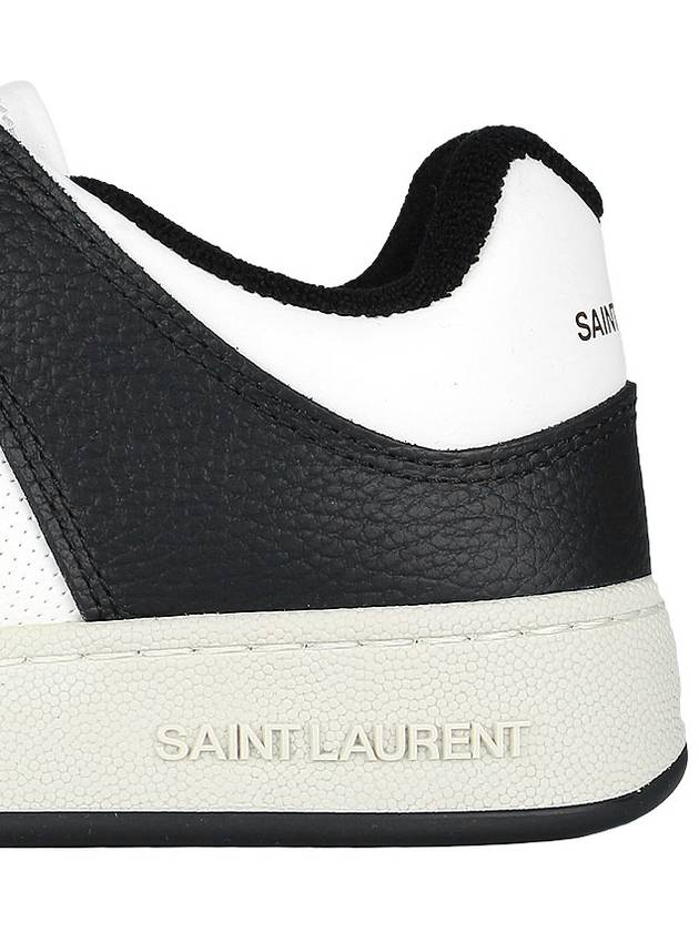 SL 61 Low Top Sneakers Black White - SAINT LAURENT - BALAAN 7