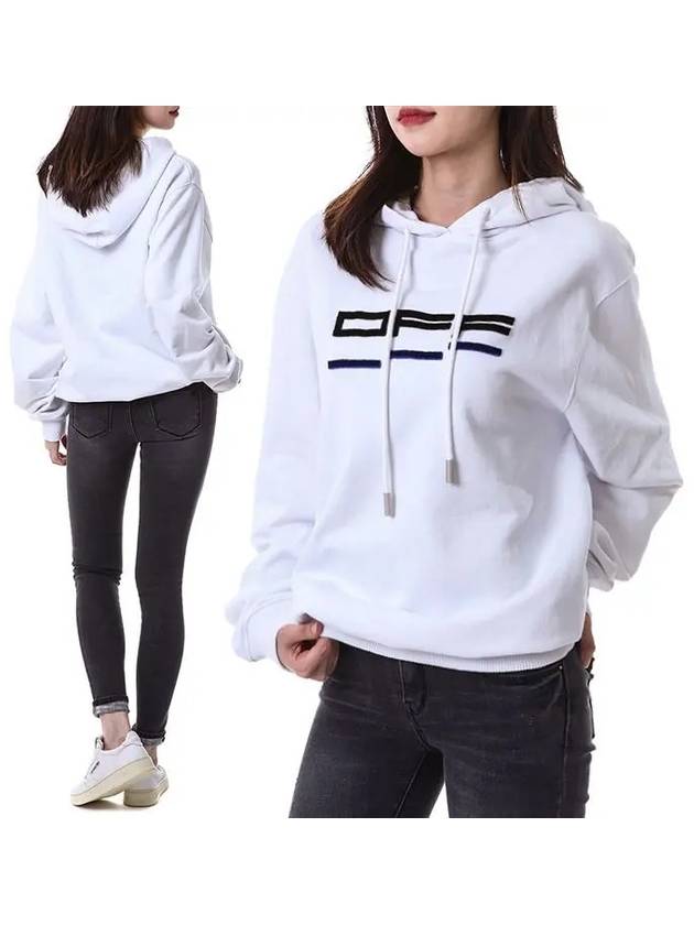 raised logo hooded top - OFF WHITE - BALAAN.