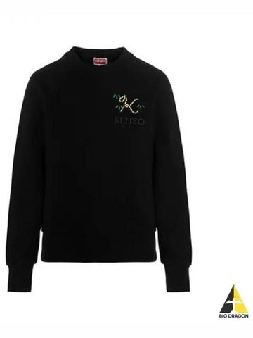 Women s Tiger Tail Logo Sweatshirt Black PFC62SW6584MF - KENZO - BALAAN 1