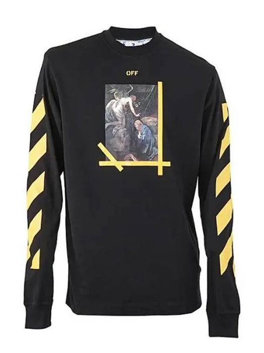 Diag Arrow Caravaggio Painting Long Sleeve T-Shirt Black - OFF WHITE - BALAAN 2