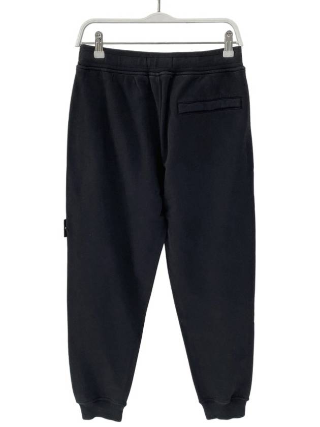 Signature Wappen Patch Cotton Exhaust Pants Black - STONE ISLAND - BALAAN 5