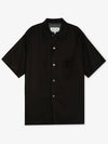 Twill Vacation Short Sleeve Shirt Black - MAISON MARGIELA - BALAAN 3