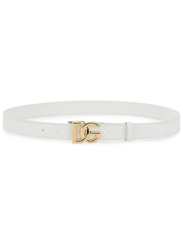 gold DG logo belt white - DOLCE&GABBANA - BALAAN 2