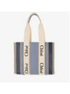 Medium Woody Tote Bag Blue - CHLOE - BALAAN 2