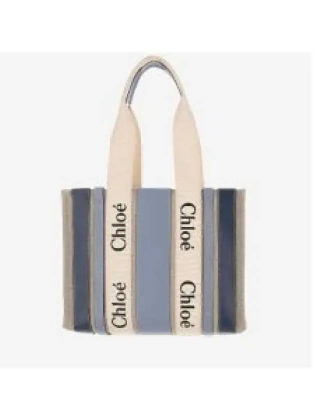 Medium Woody Tote Bag Blue - CHLOE - BALAAN 2