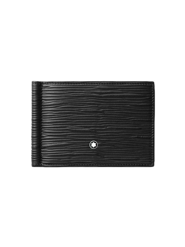 Meisterstuck 4810 Wallet 6CC Money Clip Black - MONTBLANC - BALAAN 1