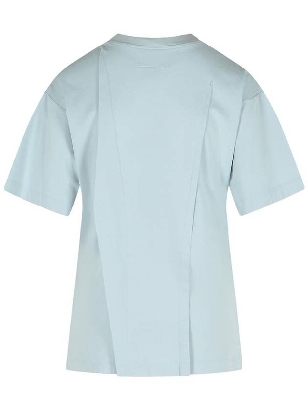 Mm6 Maison Margiela Light Blue Cotton T-Shirt - MAISON MARGIELA - BALAAN 3