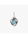 Sea Aqua Eternity Circle Dangle Bracelet Charm Silver Blue - PANDORA - BALAAN 3