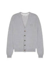 Bold Fox Head Cotton Cardigan Grey - MAISON KITSUNE - BALAAN 2