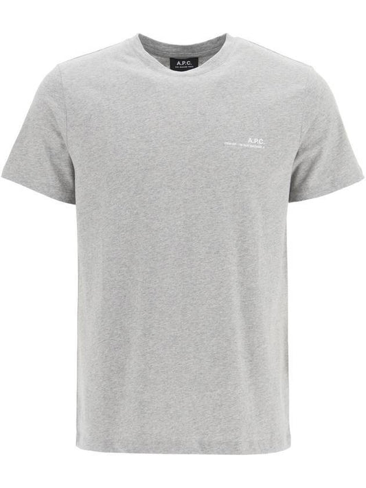 Men's Item Logo Short Sleeve T-Shirt Grey - A.P.C. - BALAAN 1