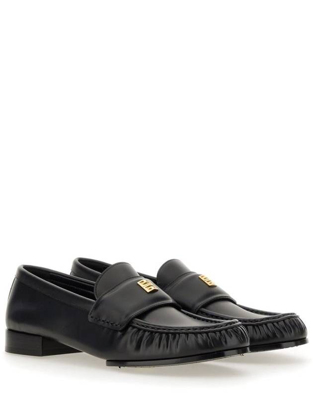 4G Leather Loafers Black - GIVENCHY - BALAAN 4