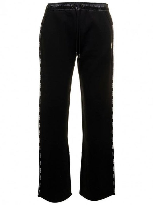 Women's Sweat Bottoms SWEAT BOTTOMS Logo Track Pants Black - MONCLER - BALAAN.