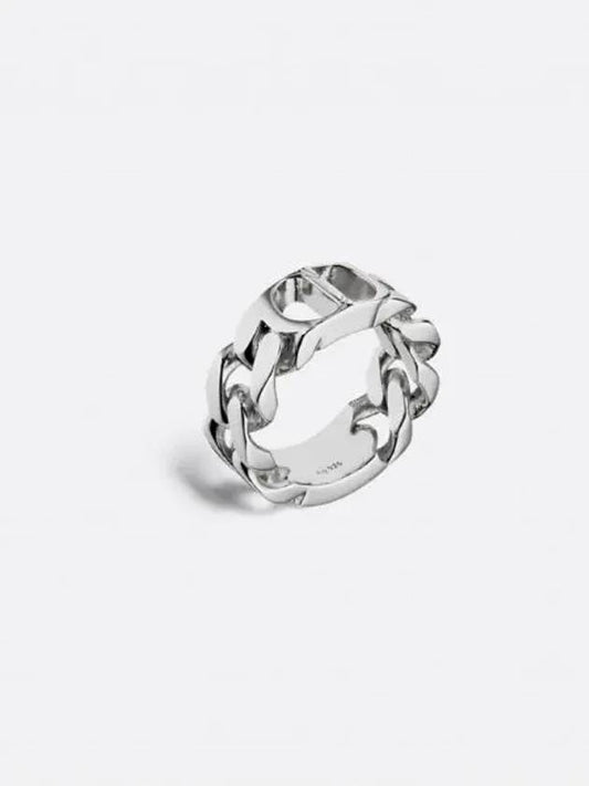 CD Icon Chain Link Ring Silver - DIOR - BALAAN 2