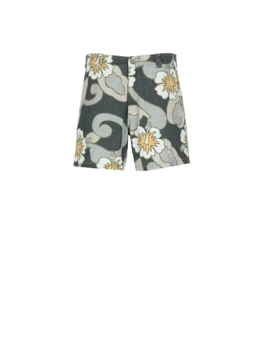 Floral printing cotton shorts 06P002 1 - ERL - BALAAN 1