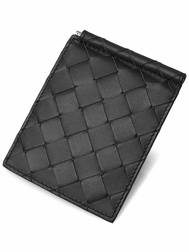 Intrecciato Bill Clip Card Wallet Black - BOTTEGA VENETA - BALAAN 6