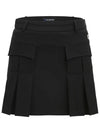 Pocket H-Line Skirt IPL3WCU694 BK - IJP DESIGN - BALAAN 3