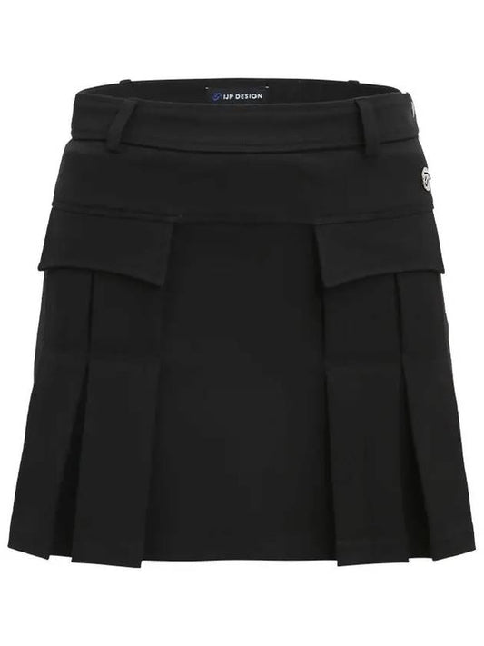 Pocket H-Line Skirt IPL3WCU694 BK - IJP DESIGN - BALAAN 2