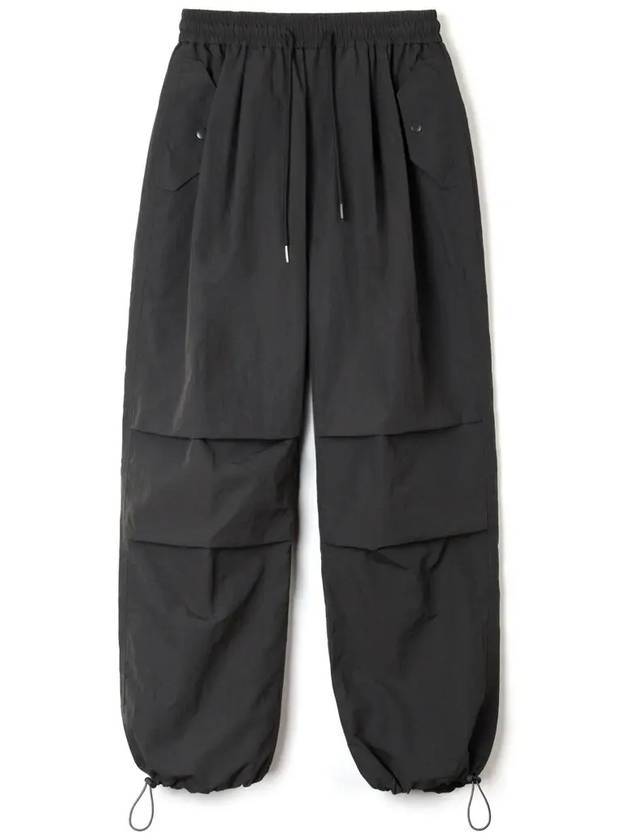 Tasran two tuck pocket parachute wide pants black - INDUST - BALAAN 1