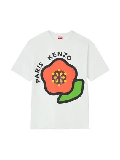 Pop Print Short Sleeve T-Shirt White - KENZO - BALAAN 2