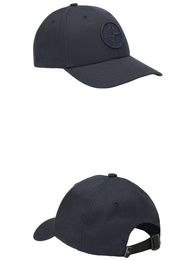 embroidered logo ball cap navy - STONE ISLAND - BALAAN.