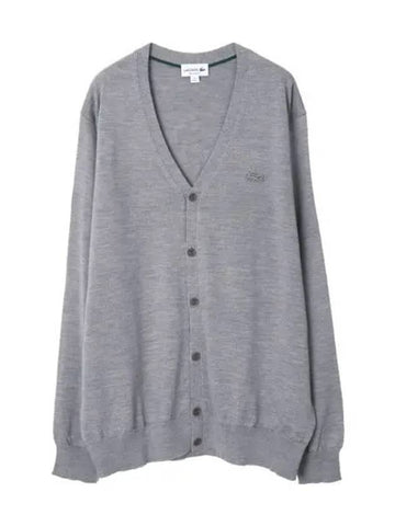 V neck wool cardigan men - LACOSTE - BALAAN 1